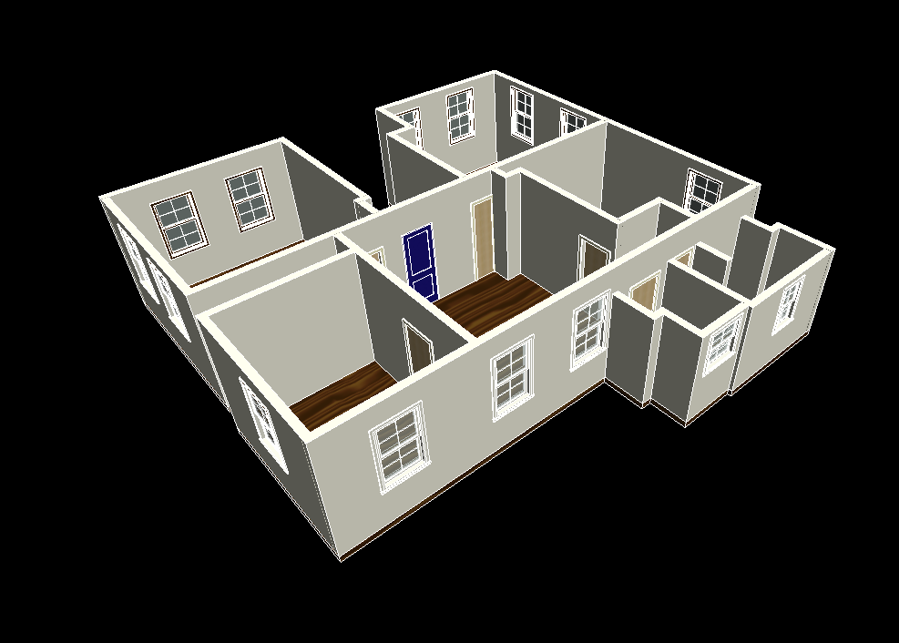 BIM model of home interior taken with BLK2GO