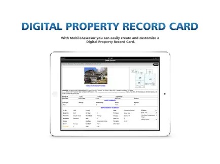 Digital property record card on MobileAssessor app